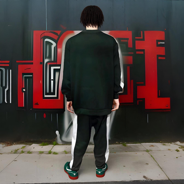 ^SEAN JOHN^ (*GREEN-MULTI*) POLYESTER COLLARED ZIP UP TRACKSUITS (XB SIZED)