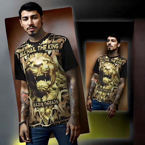 ^BULLZEYE THREADS^ ~ALL HAIL THE KING~ SHORT SLEEVE T-SHIRT