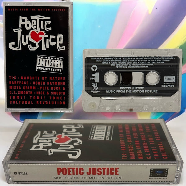 •POETIC JUSTICE - MUSIC FROM THE MOTION PICTURE• ~1993 OG PRESSING~ (CASSETTE TAPE)