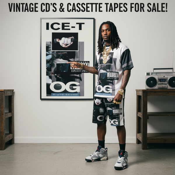 •ICE-T - ORIGINAL GANGSTER• ~1991 OG PRESSINGS~ (CASSETTE TAPE)