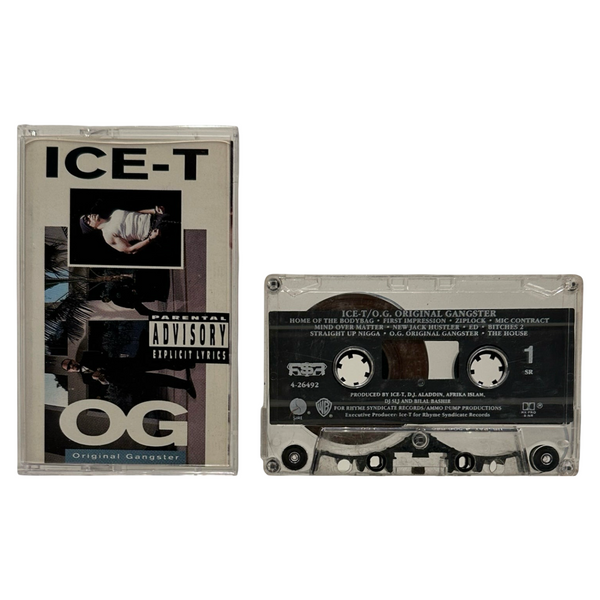 •ICE-T - ORIGINAL GANGSTER• ~1991 OG PRESSINGS~ (CASSETTE TAPE)