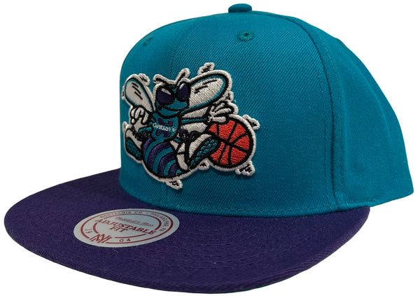 •Charlotte Hornets• ~snapback hats by Mitchell & Ness~