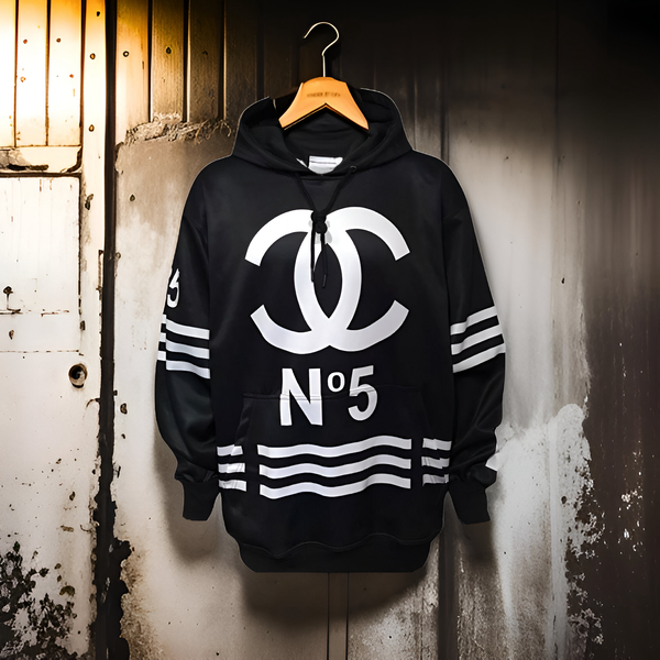 ^CH@N3L^ FLEECE LINED POLYESTER PULLOVER HOODIES