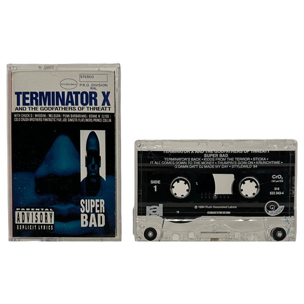 •TERMINATOR X AND THE GODFATHERS OF THREAT - SUPER BAD• ~1994 OG PRESSINGS~ (CD & CASSETTE TAPE)