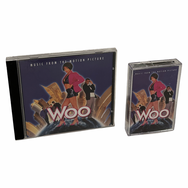 •WOO - MUSIC FROM THE MOTION PICTURE• ~1998 OG PRESSINGS~ (CD & CASSETTE TAPE)