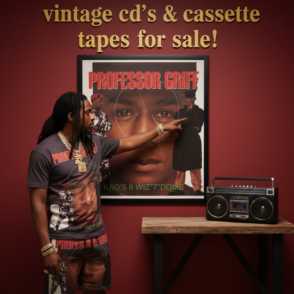 •PROFESSOR GRIFF - KAO’Z II WIZ *7* DOME• ~1991 OG PRESSINGS~ (CD & CASSETTE TAPE)