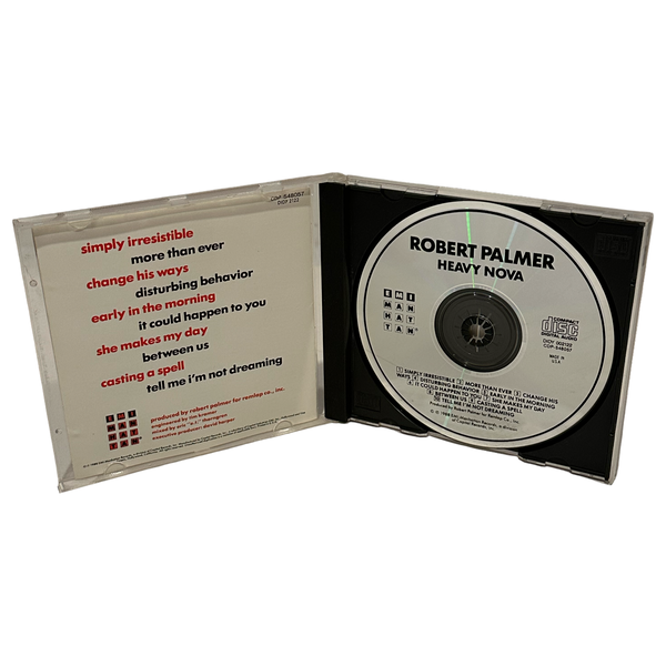 •ROBERT PALMER - HEAVY NOVA• ~1988 OG CANADIAN PRESSINGS~ (CD & CASSETTE TAPE)