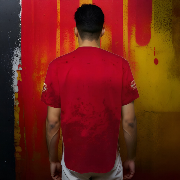 ^8IGHTH DSTRKT^ (RED) ~EMBROIDERED LOGOS~ SHORT SLEEVE T-SHIRTS