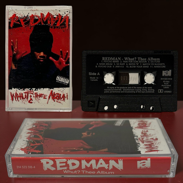•REDMAN - WHUT? THEE ALBUM• ~1992 OG CANADIAN PRESSINGS PRESSING~ (CASSETTE TAPE) (HTF BLACK SHELL)