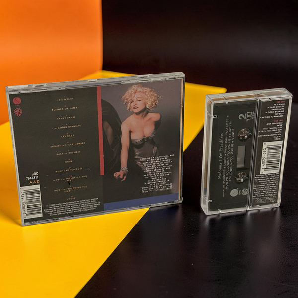 •MADONNA ~ I’M BREATHLESS• ~1990 OG CANADIAN PRESSINGS~ (CD & CASSETTE TAPE)
