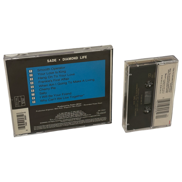 •SADE - DIAMOND LIFE• ~1985 OG CANADIAN PRESSINGS~ (CD & CASSETTE TAPE)