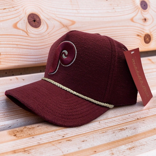 *PHILADELPHIA PHILLIES* Corduroy Snapback Hat by Mitchell & Ness (Pro Pinch Fit)