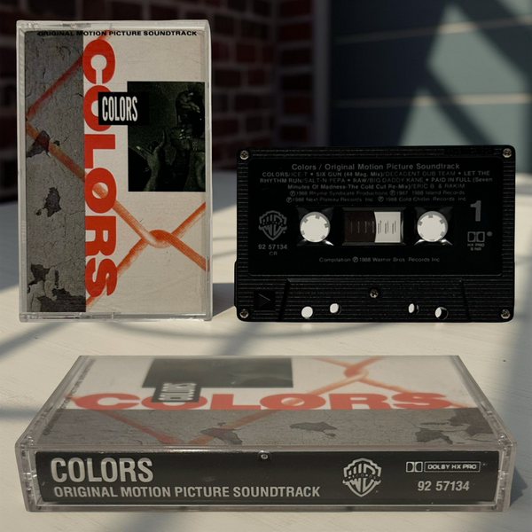 •COLORS - ORIGINAL MOTION PICTURE SOUNDTRACK• ~1988 OG CANADIAN PRESSING~ (CASSETTE TAPE)