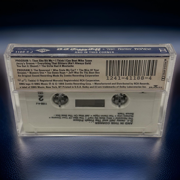 •D.J. JAZZY JEFF AND THE FRESH PRINCE - …AND IN THIS CORNER• ~1989 OG PRESS~ (CLUB) (CASSETTE TAPE) (3)