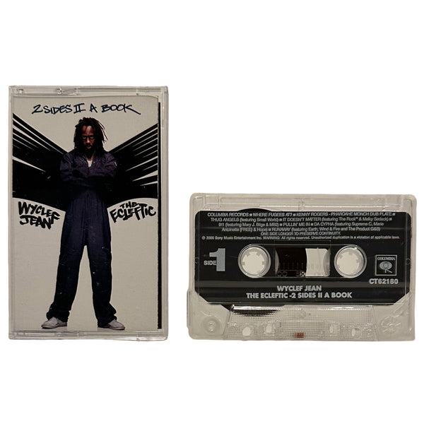 •WYCLEF JEAN - THE ECLEFTIC: 2 SIDES II A BOOK• ~2000 OG PRESSING~ (CASSETTE TAPE)