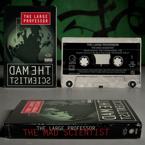 •THE LARGE PROFESSOR - THE MAD SCIENTIST• ~1996 OG MAXI-SINGLE PRESSING~ (CASSETTE TAPE)