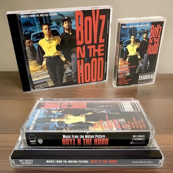 •BOYZ N’ THE HOOD - MUSIC FROM THE ORIGINAL MOTION PICTURE• (1991) (CASSETTE & CD AVAILABLE) (ORIGINAL PRESSINGS)