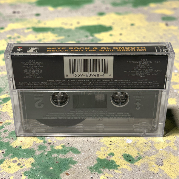 •PETE ROCK & C.L. SMOOTH ~ MECCA AND THE SOUL BROTHER• ~1992 OG PRESSINGS~ (CASSETTE TAPE)