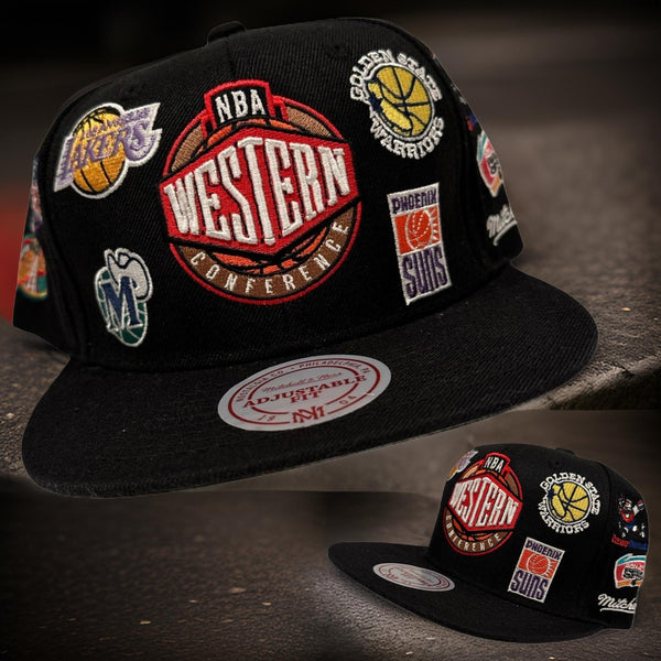 *NBA Western Conference* snapback hats by Mitchell & Ness