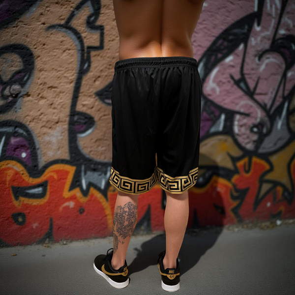 •GREEK BLOCK RIBBON• ~Activewear shorts~
