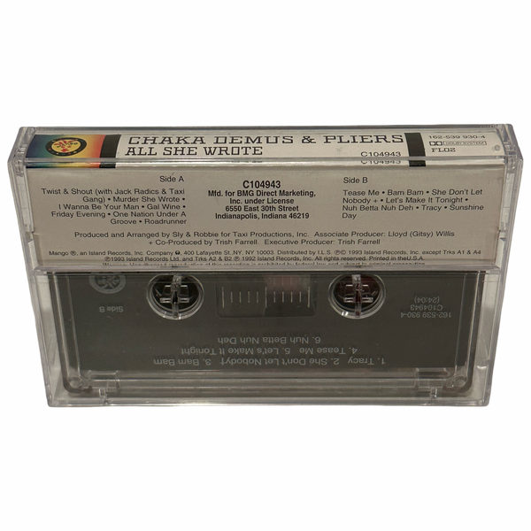 •CHAKA DEMUS & PLIERS - ALL SHE WROTE• ~1993 OG PRESSING~ (CD & CASSETTE TAPE)