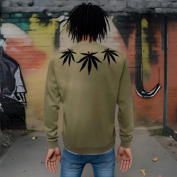 ^OFFICIAL BOB MARLEY^ (OLIVE) CREWNECK SWEATSHIRTS