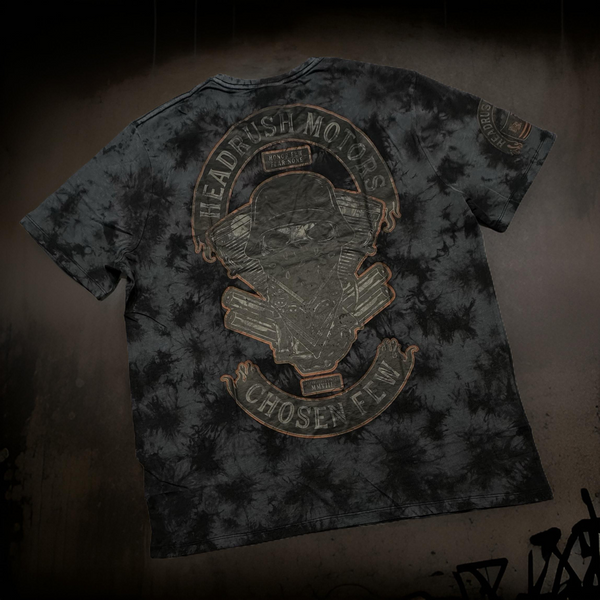 *HEADRUSH* (Black-Acid Wash) ~Headrush Motors~ Short Sleeve T-shirts