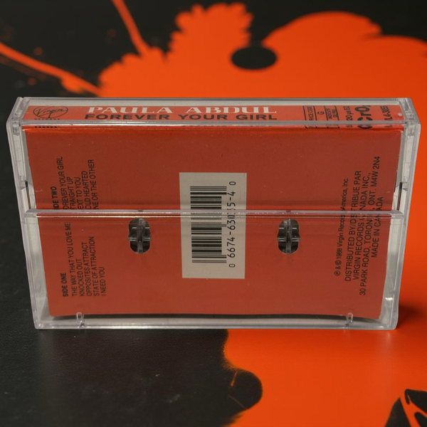 •PAULA ABDUL - FOREVER YOUR GIRL• ~1988 OG PRESSING~ (CASSETTE TAPE) (CANADIAN BLACK SHELL)