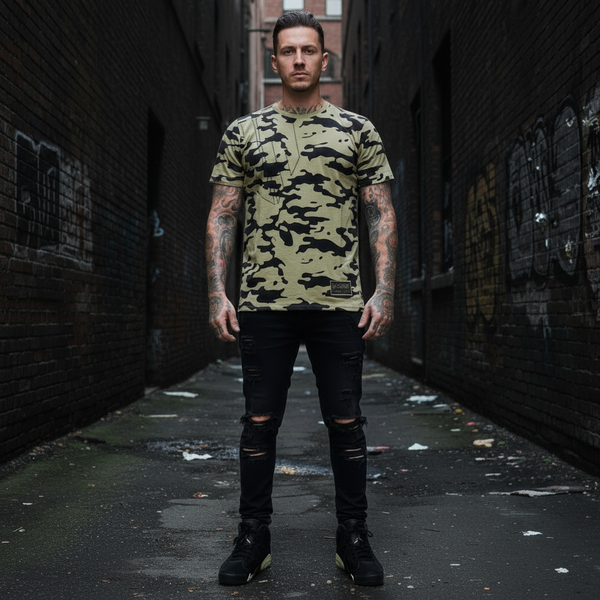 *HEADRUSH* (Green-Camo) ~Chosen Few~ (Embroidered) T-Shirts