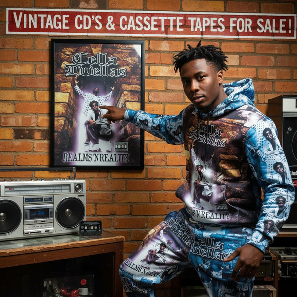 •CELLA DWELLAS - REALMS & REALITY• ~1996 OG CANADIAN PRESSING~ (CASSETTE TAPE) (BLACK SHELL)