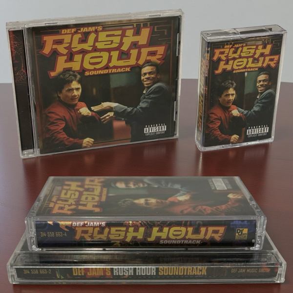 •RUSH HOUR - SOUNDTRACK• ~1998 OG PRESSINGS~ (CD & CASSETTE TAPE)