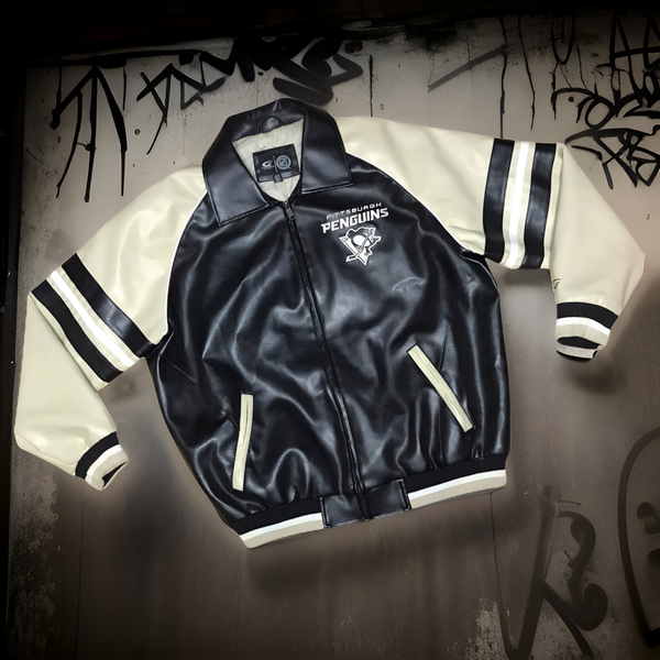 *PITTSBURGH PENGUINS* COLLARED ZIP UP JACKTS (BY G-III)