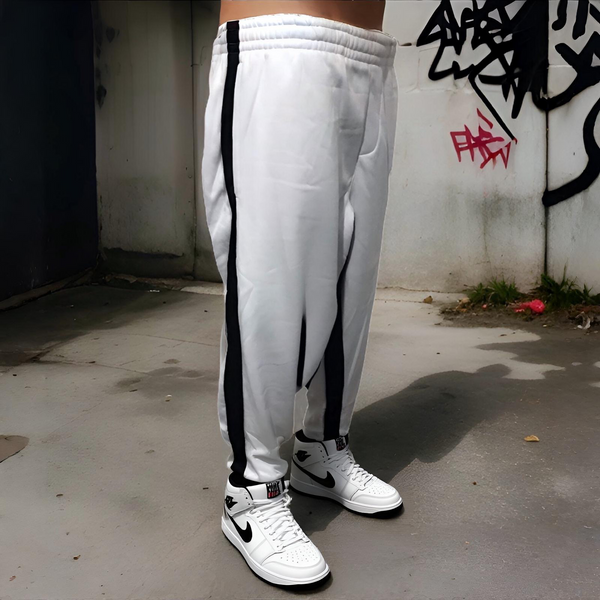 ^SEAN JOHN^ (WHITE) POLYESTER JOGGER SWEATPANTS (XB SIZED)