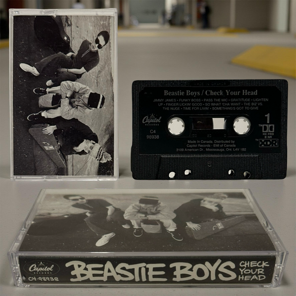 •BEASTIE BOYS - CHECK YOUR HEAD• ~1992 OG CANADIAN PRESSING~ (CASSETTE TAPE) (BLACK SHELL)