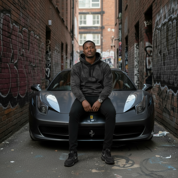 *HEADRUSH* (Black Camo Wash) ~Hell Of A Ride~ Pullover Hoodies