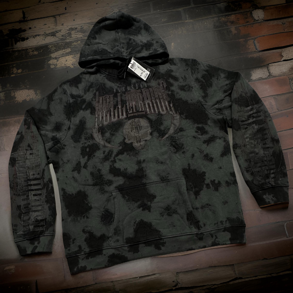 *HEADRUSH* (Black Camo Wash) ~Hell Of A Ride~ Pullover Hoodies