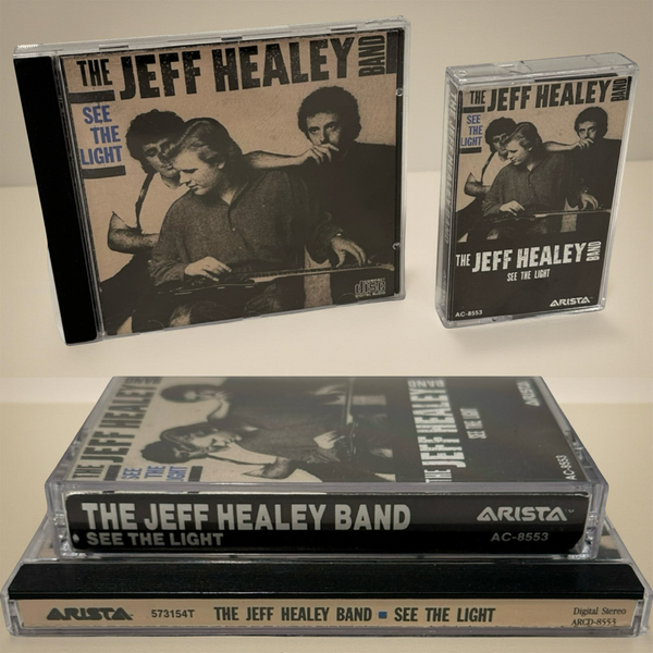 •THE JEFF HEALEY BAND - SEE THE LIGHT• ~1988 OG CANADIAN PRESSINGS~ (CD & CASSETTE TAPE)