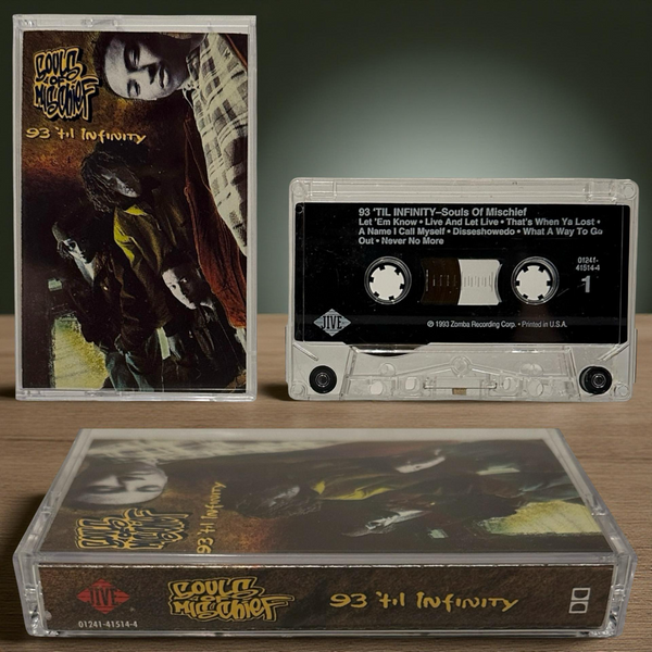 •SOULS OF MISCHIEF - 93 ‘TILL INFINITY• ~1993 OG PRESSING~ (CASSETTE TAPE)