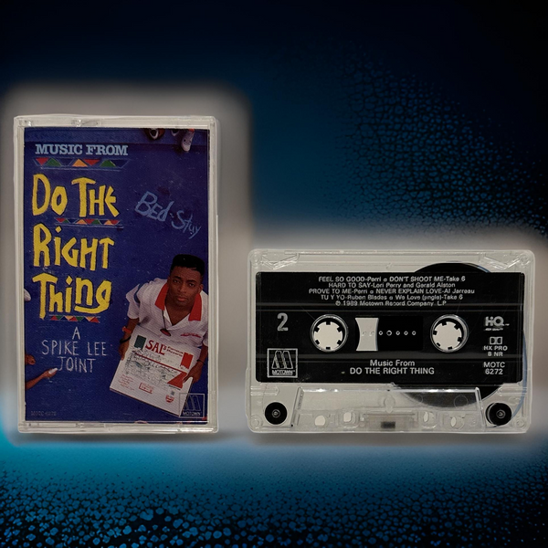 •DO THE RIGHT THING ~ MOVIE SOUNDTRACK• ~1989 OG PRESSING~ (CASSETTE TAPE)