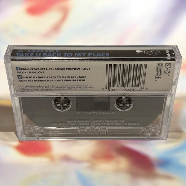 •Z’LOOKE - TAKE U BACK TO MY PLACE• ~1988 OG PRESSING~ (CASSETTE TAPE)