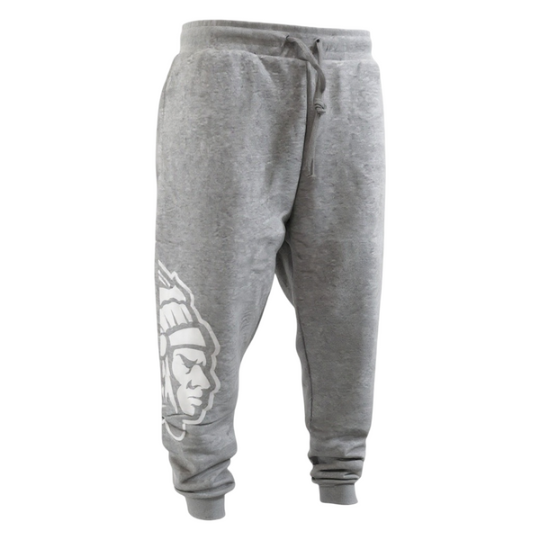 *HUSTLE GANG* (GREY) ~COLLEGIATE~ •KNIT JOGGER SWEATPANTS•