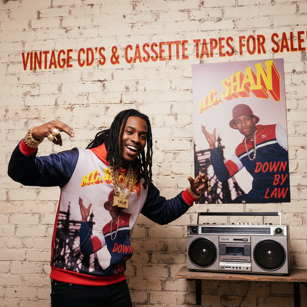 •M.C. SHAN ~ DOWN BY LAW• ~1987  OG PRESSING~ (CASSETTE TAPE)