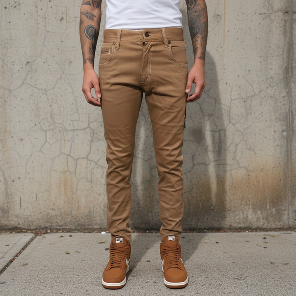 *ORISUE* (KHAKI) ~SLIM FIT DENIM FOR MEN~