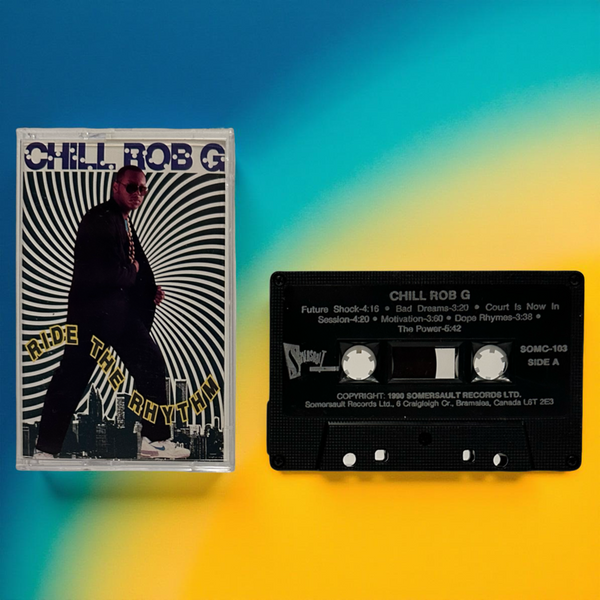 •CHILL ROB G ~ RIDE THE RHYTHM• ~1990 OG CANADIAN RE-PRESSING~ (CASSETTE TAPE) (1)