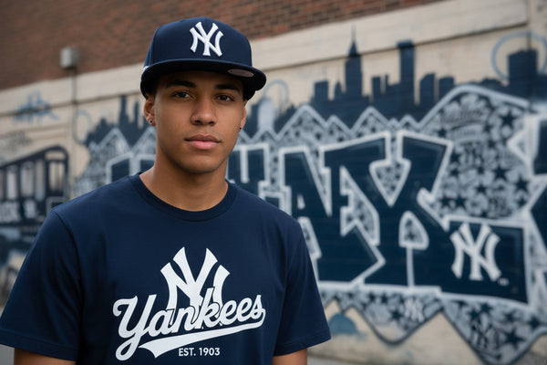 *New York Yankees* (Dark Navy) snapback hats by Mitchell & Ness