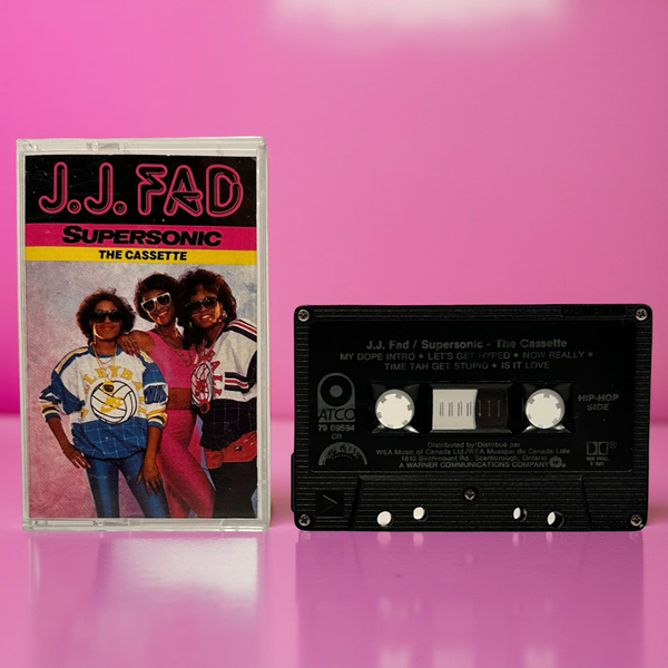 •J.J. FAD - SUPERSONIC• ~1988 OG CANADIAN PRESSING~ (CASSETTE TAPE) (BLACK SHELL) (2)