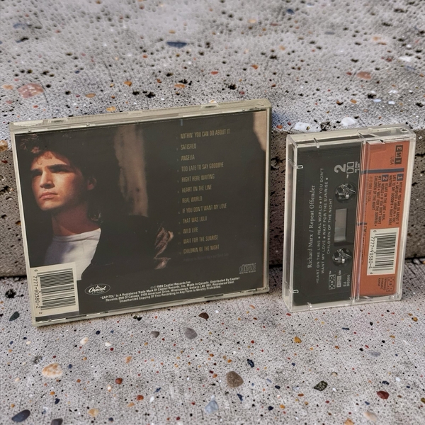 •RICHARD MARX ~ REPEAT OFFENDER• ~1989 OG CANADIAN PRESSINGS~ (CD & CASSETTE TAPE)