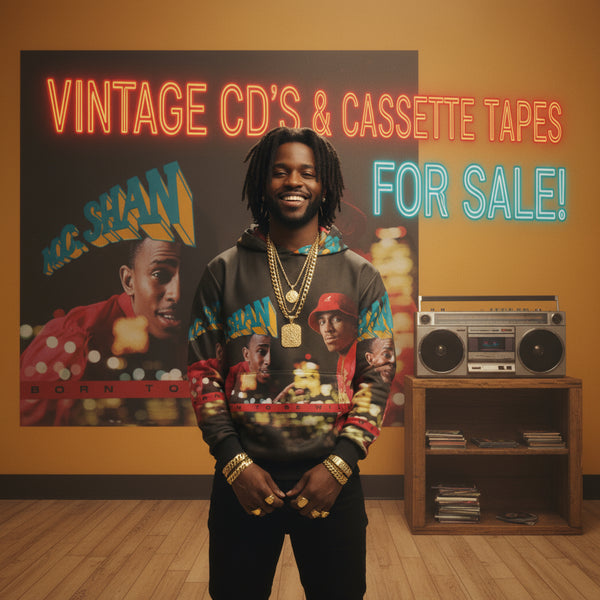 •M.C. SHAN - BORN TO BE WILD• ~1988 OG PRESSING~ (CASSETTE TAPE)