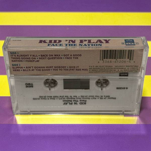•KID ‘N PLAY ~ FACE THE NATION• ~1991 OG PRESSING~ (CASSETTE TAPE)