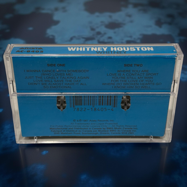 •WHITNEY HOUSTON - WHITNEY• ~1987 OG PRESSING~ (CASSETTE TAPE) (CANADIAN BLACK SHELL)